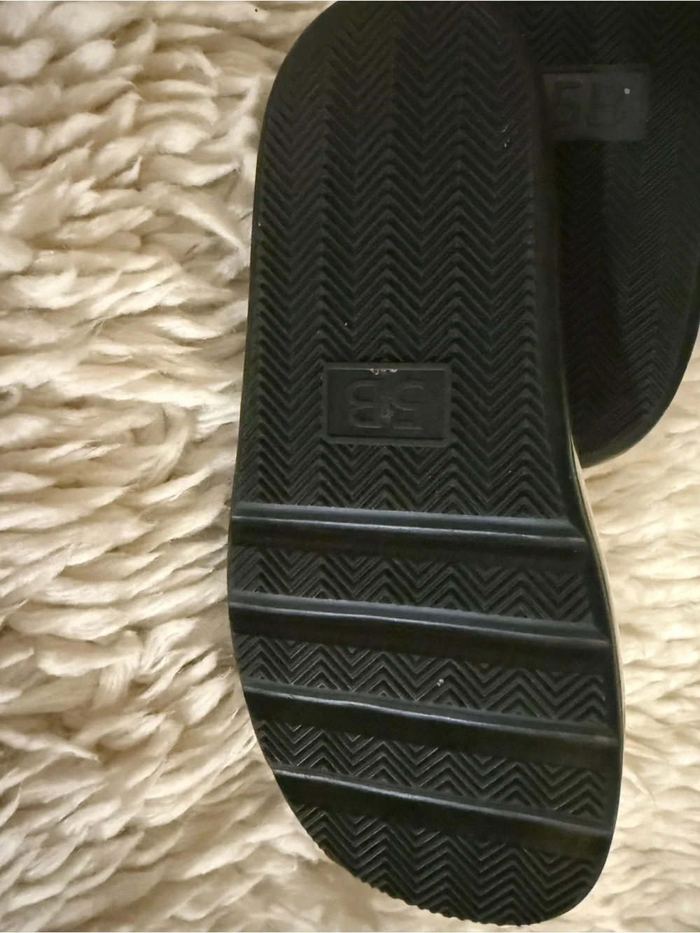 Tory Burch Olive Translucent Logo Slide Sandals - 5 medium
